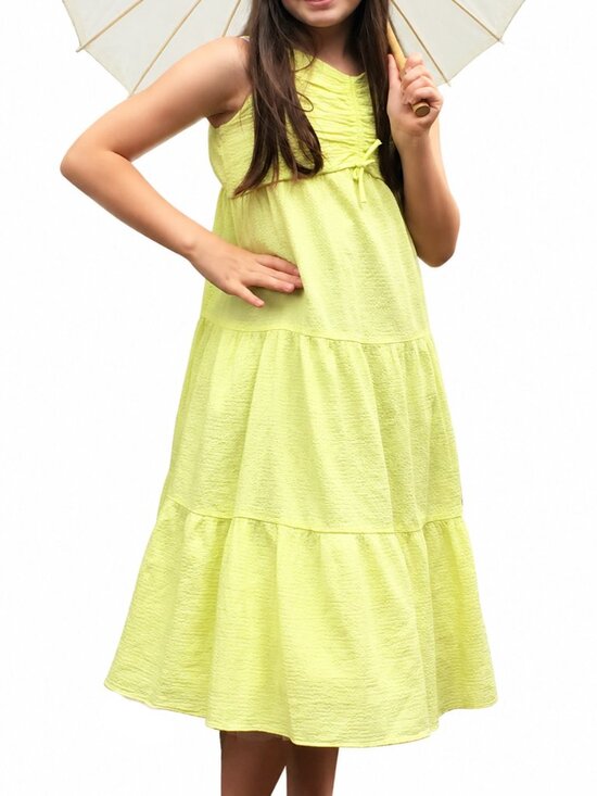 Zara Other - Zara kids yellow summer sun dress for girls Size 13-14. Excellent conditition